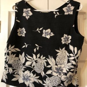 TOMMY BAHAMA crop top 100% SILK